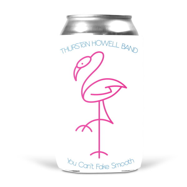 Thurston Howell Yacht Rock Band Flamingo White Koozie